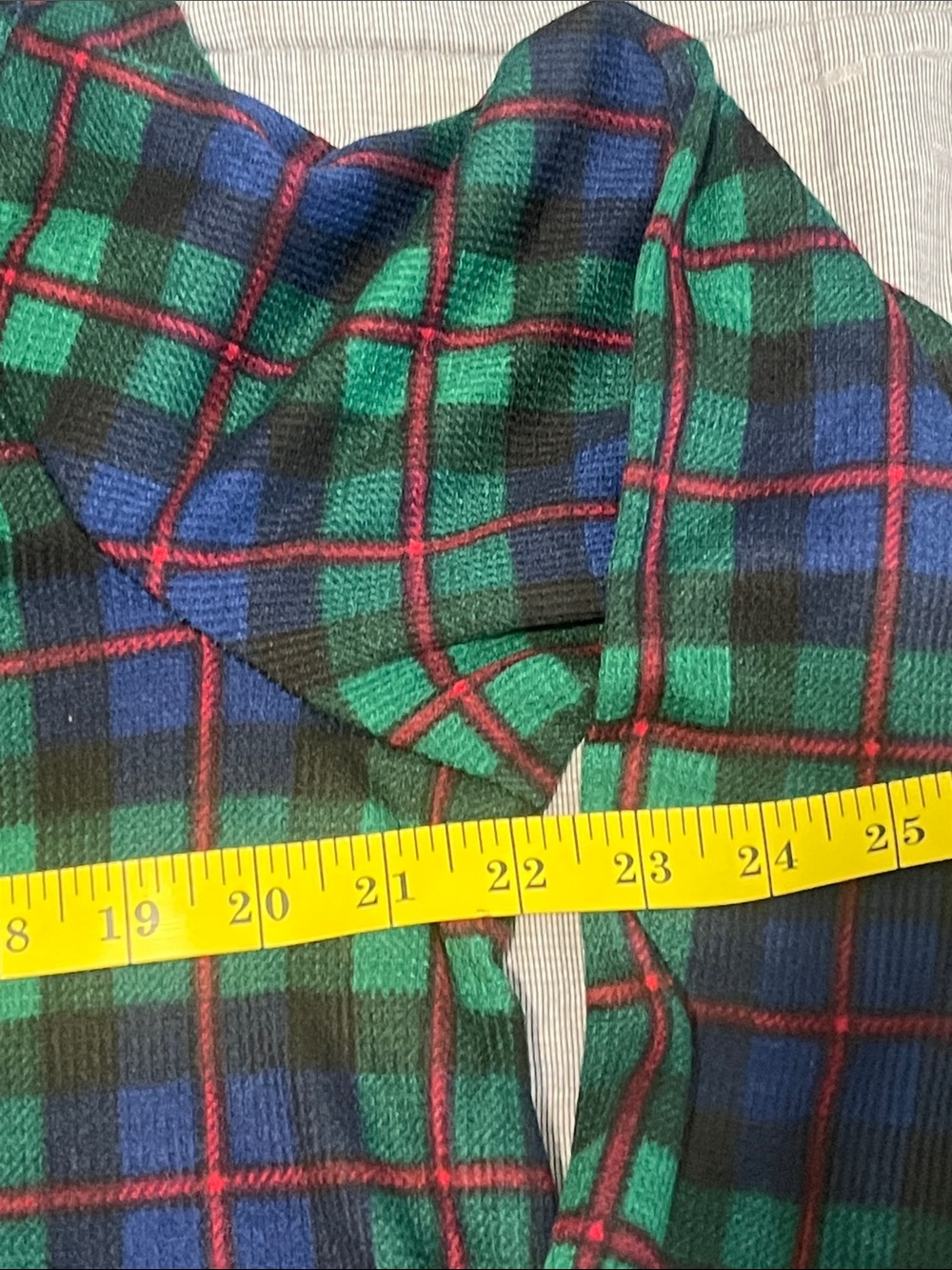 NWT PJ Place Green & Blue Plaid Long-Sleeve Pajama Top - Picture 7 of 9